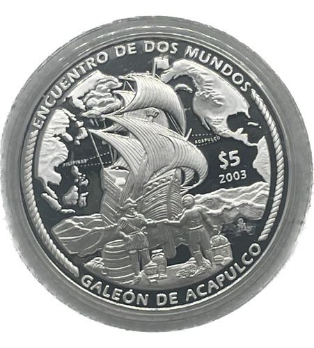 Moneda Galeon De Acapulco, Serie Iberoamericana,  Onza Plata