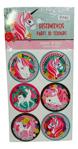 48 Distintivos Unicornio Magico Fiesta Eitquetas Calcas Gm