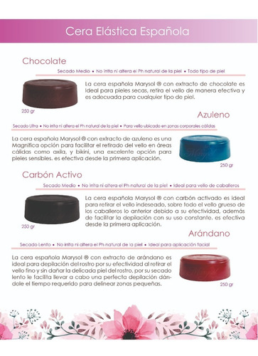 Imagen 5 de 5 de Cera Elástica Española Depilación Sin Bandas Chocolate