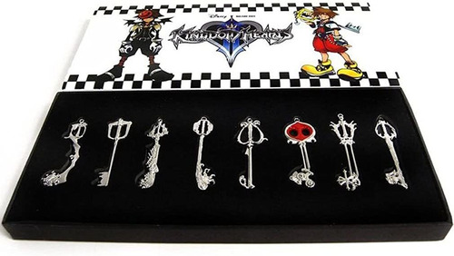 Xcoser Kingdom Keys Hearts - Juego De Collar Con Colgante De