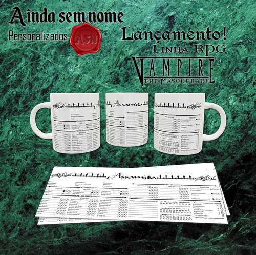 Canecas De Cerâmica: Série Rpg