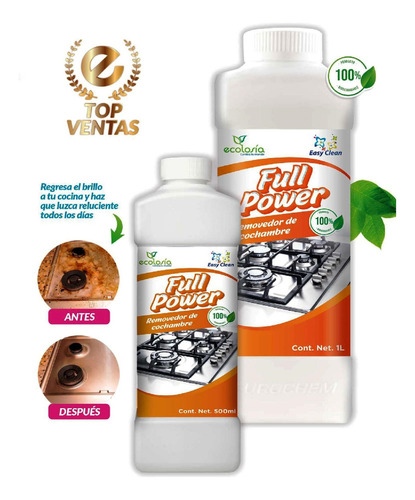 Full Power Removedor De Cochambre Grasa Carbonizada 2 Litros