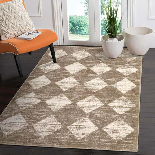 Lahome Moroccan Treills Area Rug - Alfombras Beige 3x5 Para 