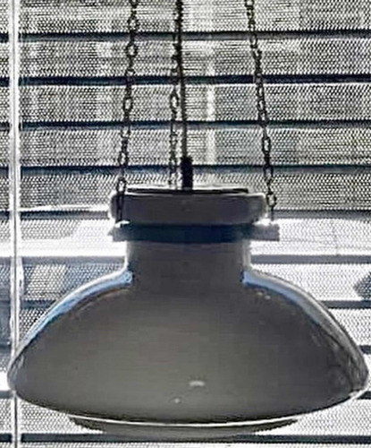 Antigua Lámpara De Opalina Retro Colgante