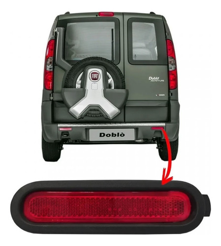 Refletor Parach Traseiro Direito Doblo Adventure 2010 A 2020