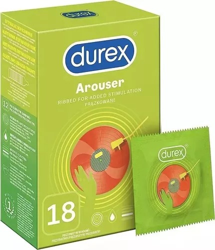 Paquete 18 Condones Durex Ribbed Cartera Texturizado Multio