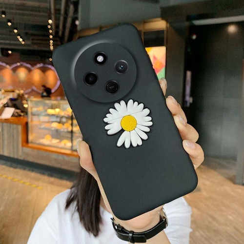 Zt Funda Para Redmi 14c 4g Suave Silicona Crisantemo