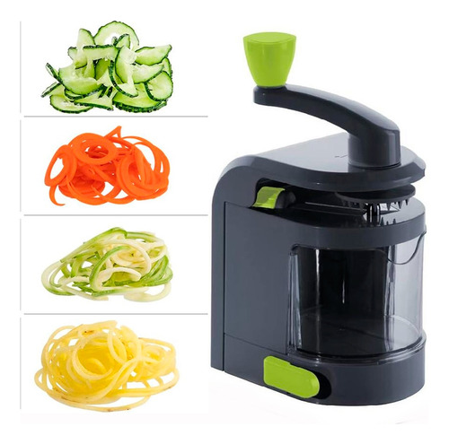 Cortadora De Espirales Verdura Pastas Keto Spiralizer 4en1