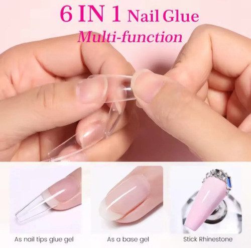 Gel Multifuncional 6 En 1 Transparente Para Uñas Transparente
