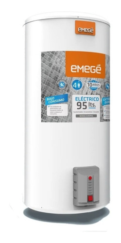 Imagen 1 de 2 de Termotanque Electrico Emege 95lts De Colgar 10 Años