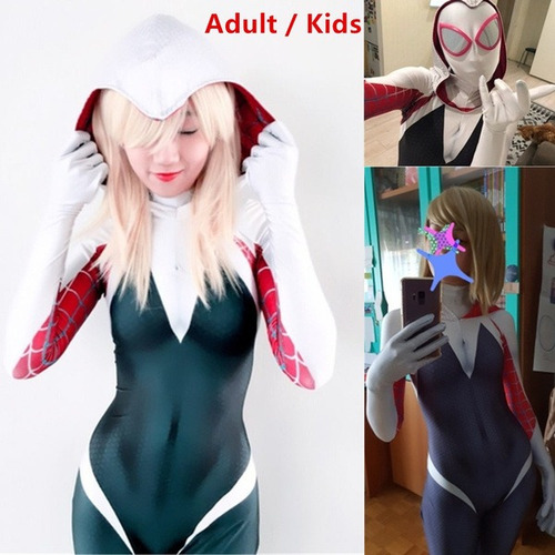 Disfraz De Spider-man Para Mujer De Spider Gwen Stacy, Disfr