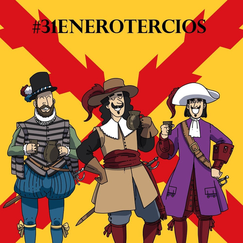 Bandera Tercios Morados Viejos