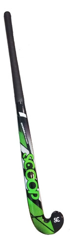 Palo Hockey Adulto Fibra Vidrio Carbono Scoop Stick 37.5 Color Negro/verde Talle 37.5