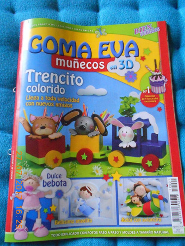 Revista Fasciculo N° 1 Goma Eva Muñecos 3d - Montenegro 201