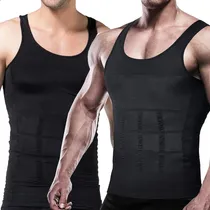 Comprar 2 Camiseta Faja Polera Reductora Reductora Hombre Compresion