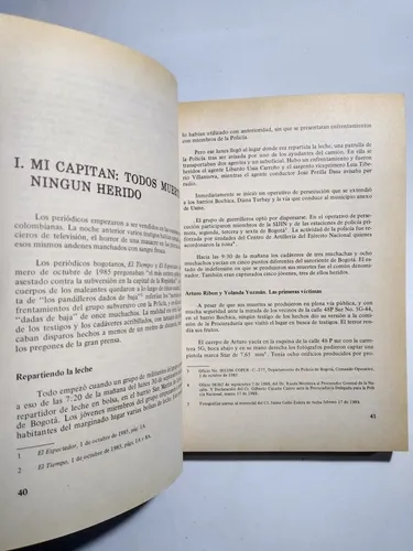 Masacres En Colombia Y Su Impunidad / El Camino De La Niebla (Usado)