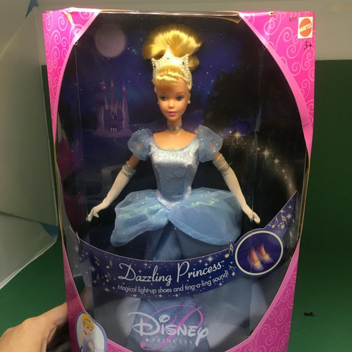Cinderella Dazzling Princess Mattel 2000 Disney Acende 