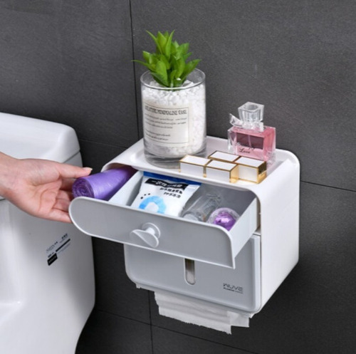 Dispensador De Papel Higiénico Porta Celular O Tablet