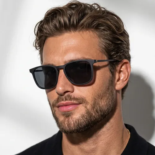 Óculos De Sol Quadrado Masculino Feminino Proteção Uv400 - R$ 77