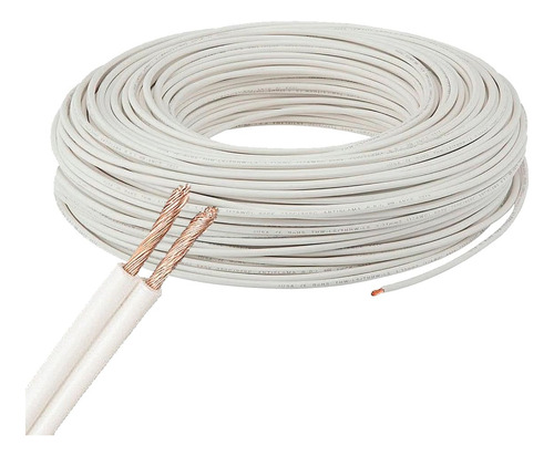 Cable Blanco Spt 2x10 Awg 60° 100% Cobre