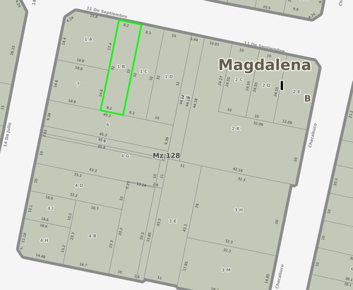 Imagen 1 de 4 de Lote En Magdalena, 8.20x32