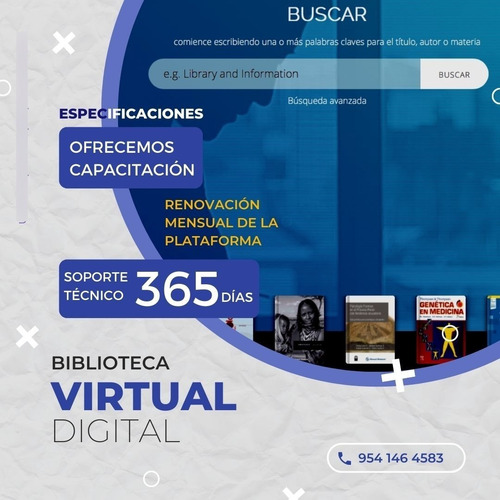 Imagen 2 de 2 de Biblioteca Virtual - Sistema Web Para Bibliotecas - Tmx