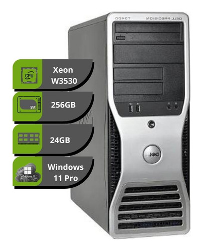 Workstation Pc Dell T3500 Xeon 24gb Ssd 256gb Quadro 4000