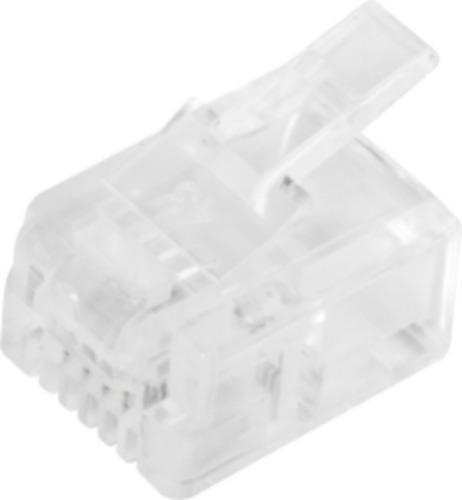 Bote Con 100 Piezas De Plug Modular Tipo Rj11 De 4 Contactos