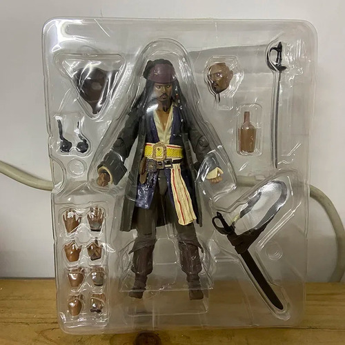 . Figura De Acción Shf Caribbean Toy Captain Jack Sparrow,