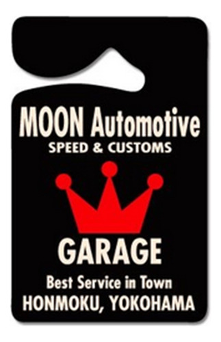 Placa Plaqueta Decorativa Moon Automotive Garage Mooneyes