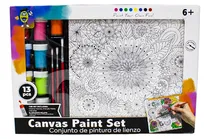 Comprar Set De Arte Con Marco De Lienzo Y Pinturas Acrílicas 13 Pz