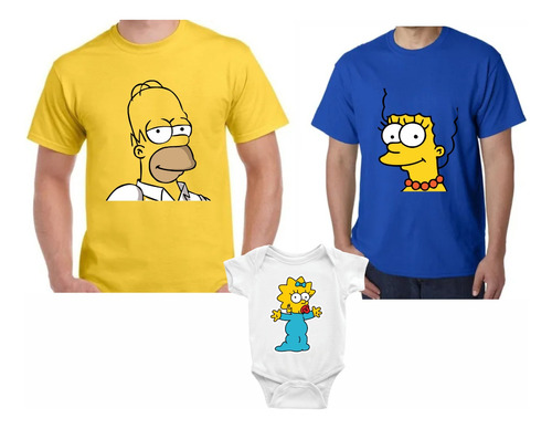 Camisetas Personalizadas Familia Los Simpsons