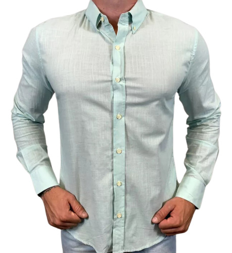 Camisa Social Linho Compatível Ralph Lauren Premium 40038
