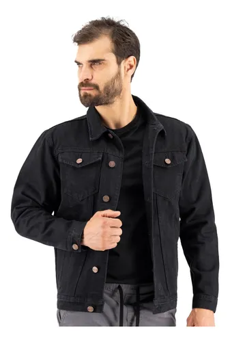 Chamarra de mezclilla hombre slim sale