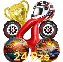 Comprar  Globos Hot Wheels Set Globo Hot Wheels Numero Decoracion 