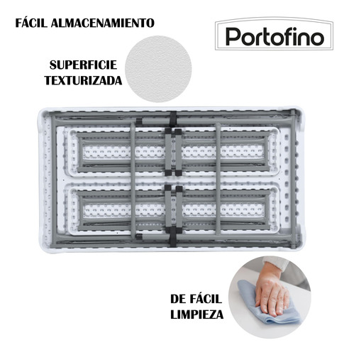 Mesa Con Bancas Plegable 1.13 M Blanco