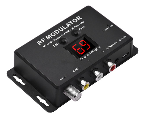 Convertidor Av.rf Con Repetidor Ir M60ir