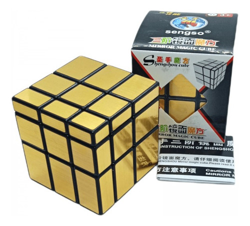 Cubo Rubik Mirror 3x3 Shengshou Espejo Golden Dorad Original