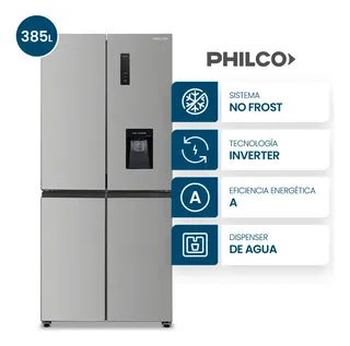 Heladera Philco PHSB470XD2 Side by Side Cross Door Slim 4 Puertas No Frost 385L Inox