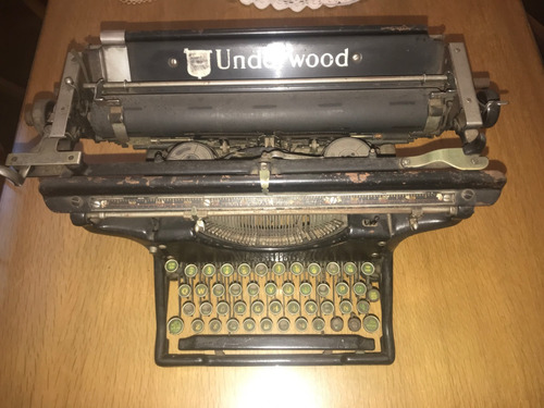 Maquina De Escribir Inglesa Underwood