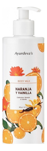 Leche Hidratante Ayurdeva's Body Milk Naranja & Vainilla