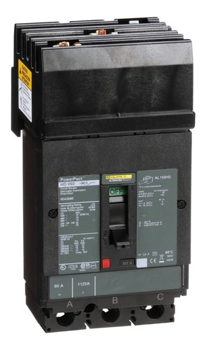 Interruptor Termomagnético Hda 3p 60a Schneider Hda36060