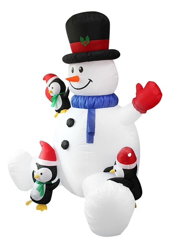 Muñeco De Nieve Inflable De Navidad Juguete De Valla