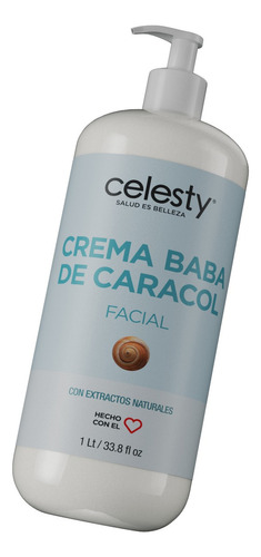 Crema Baba De Caracol Facial 1lt Celesty® Tipo de piel Todo tipo de piel