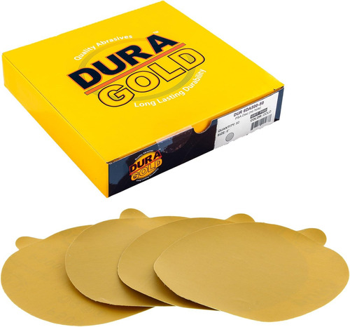 Discos De Lijado Dorados Premium De 6  Psa 500 Grano (c...