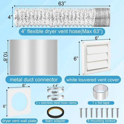Kit Ducto Secadora De Ropa Indoor Vent Kit ... - Mercado Libre