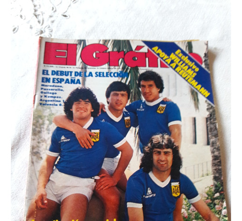 El Grafico Nº 3229 - 25/8/1981 Seleccion Arg 1 Valencia 0