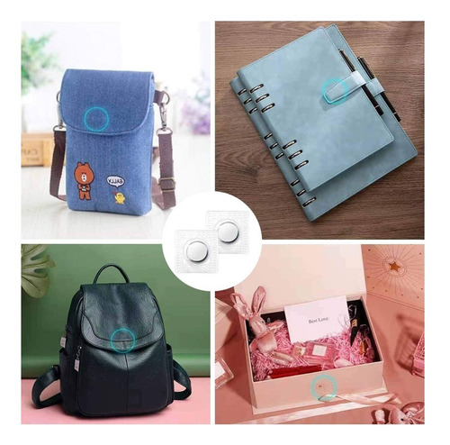 20 Pares Imán Para Costura Invisible Ropa Bolsos 12mm X 2mm
