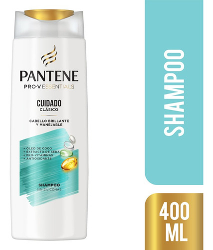 Shampoo Pantene Pro - V Essentials Cuidado Clásico 400 Ml