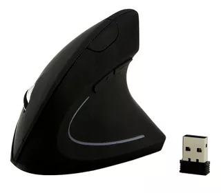 Mouse vertical inalámbrico recargable Kolke Computadora KEM-248 negro